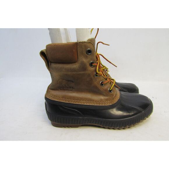 Sorel Mens Size 9 M Brown Leather Rubber Waterproof Lace Up Winter Snow Boots main image 11
